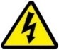 electric voltage yield sign clip art